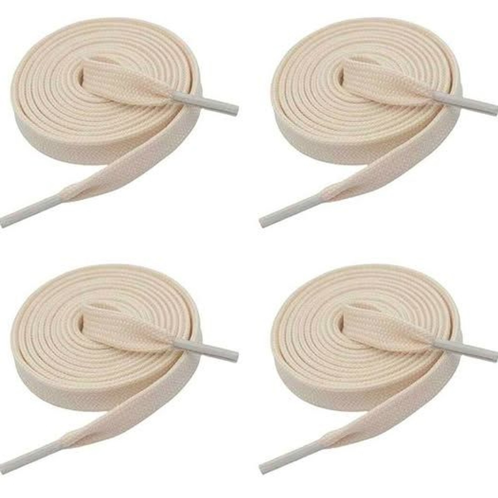2 Pairs 5/16" Fine Weave Flat Shoe Lace Shoestring for Running Athletic Sneaker