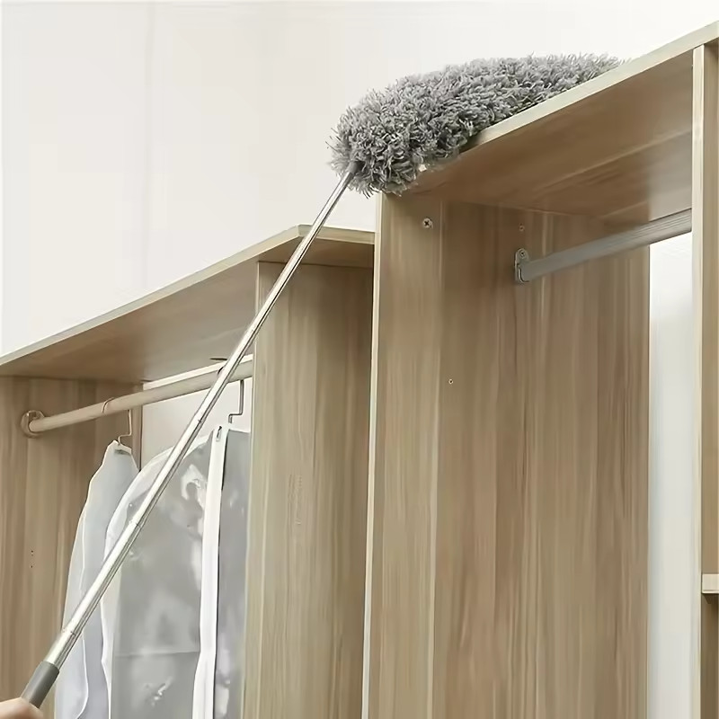 Microfiber Duster Soft Feather Dusting Brush Household Extendable Cleaning Tool