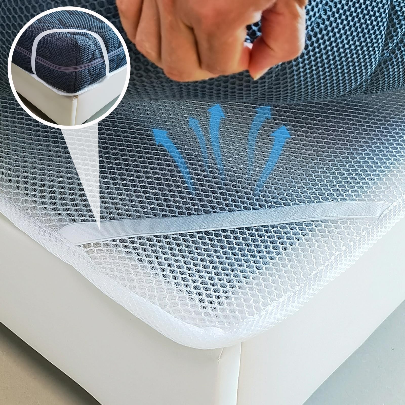 RV Mattress Underlay 3D Mesh Breathable Pad for Camper Motorhome Boat