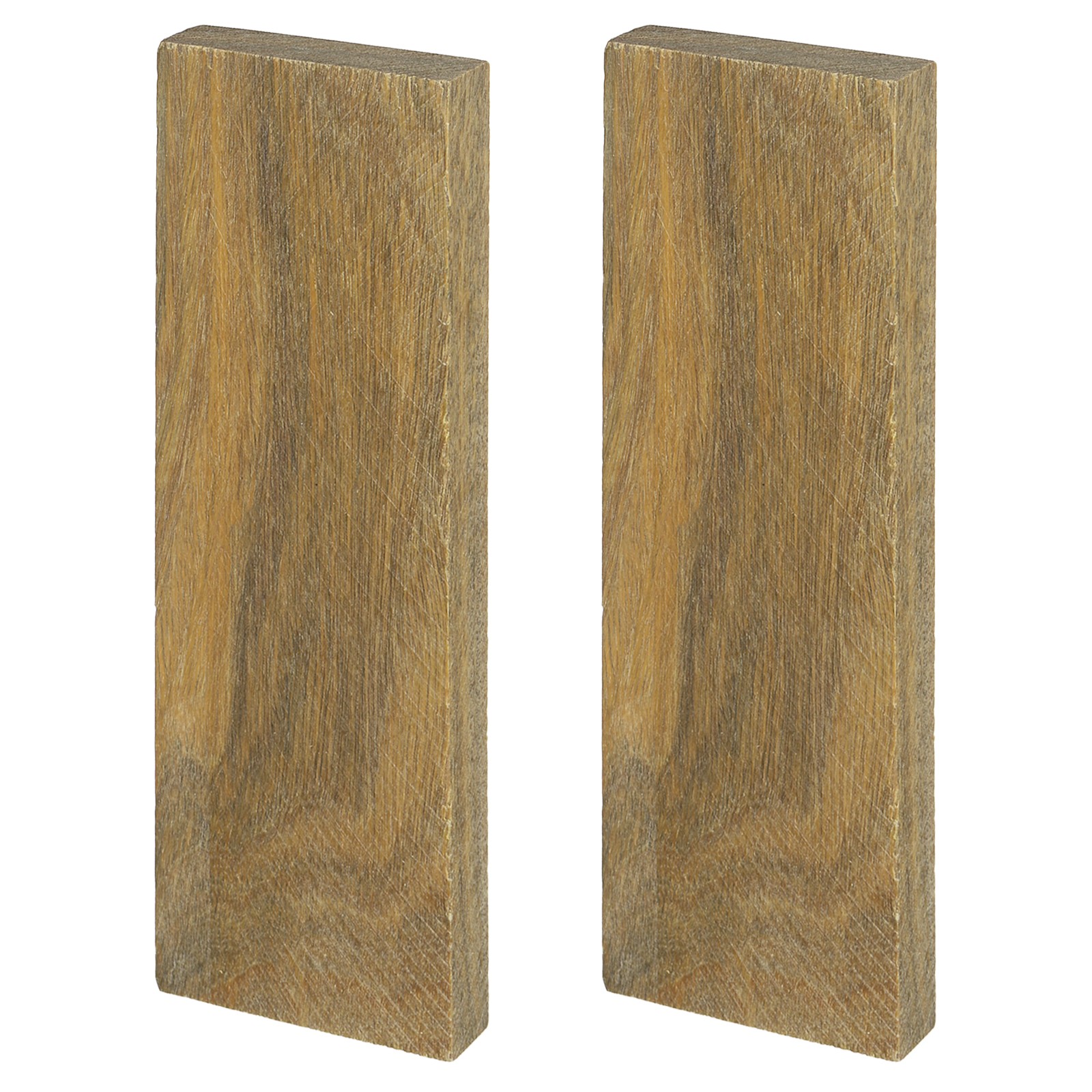 2PCS Knife Handle Material 4.7" × 1.6" × 0.4" Handle Scale, Green Sandalwood