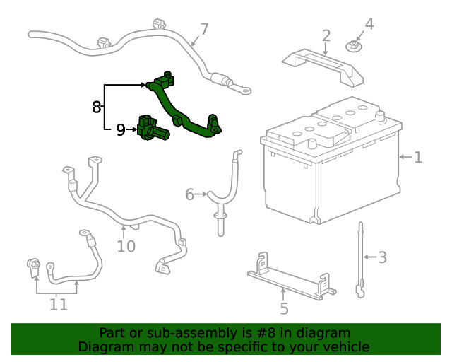Genuine GM Negative Battery Cable 23142757
