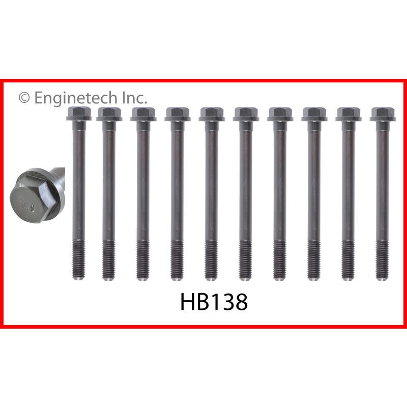Enginetech Engine Cylinder Head Bolt Set HB138;