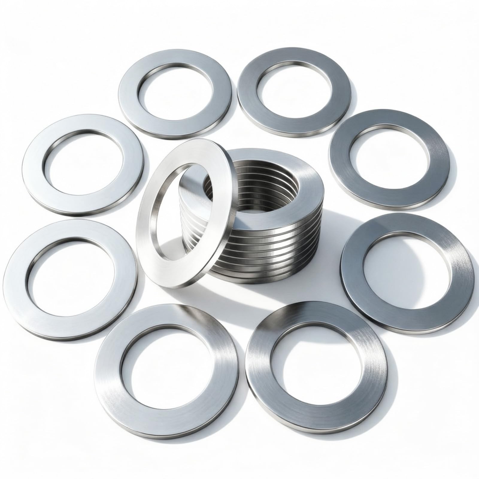 24PCS Dcoecue Oil Drain Plug Gasket Washer, Aluminum M14 Aluminum, Silvery