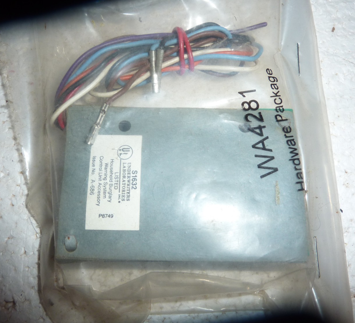 NOS Ademco 244 6 Volt Two Station Adapter S-43