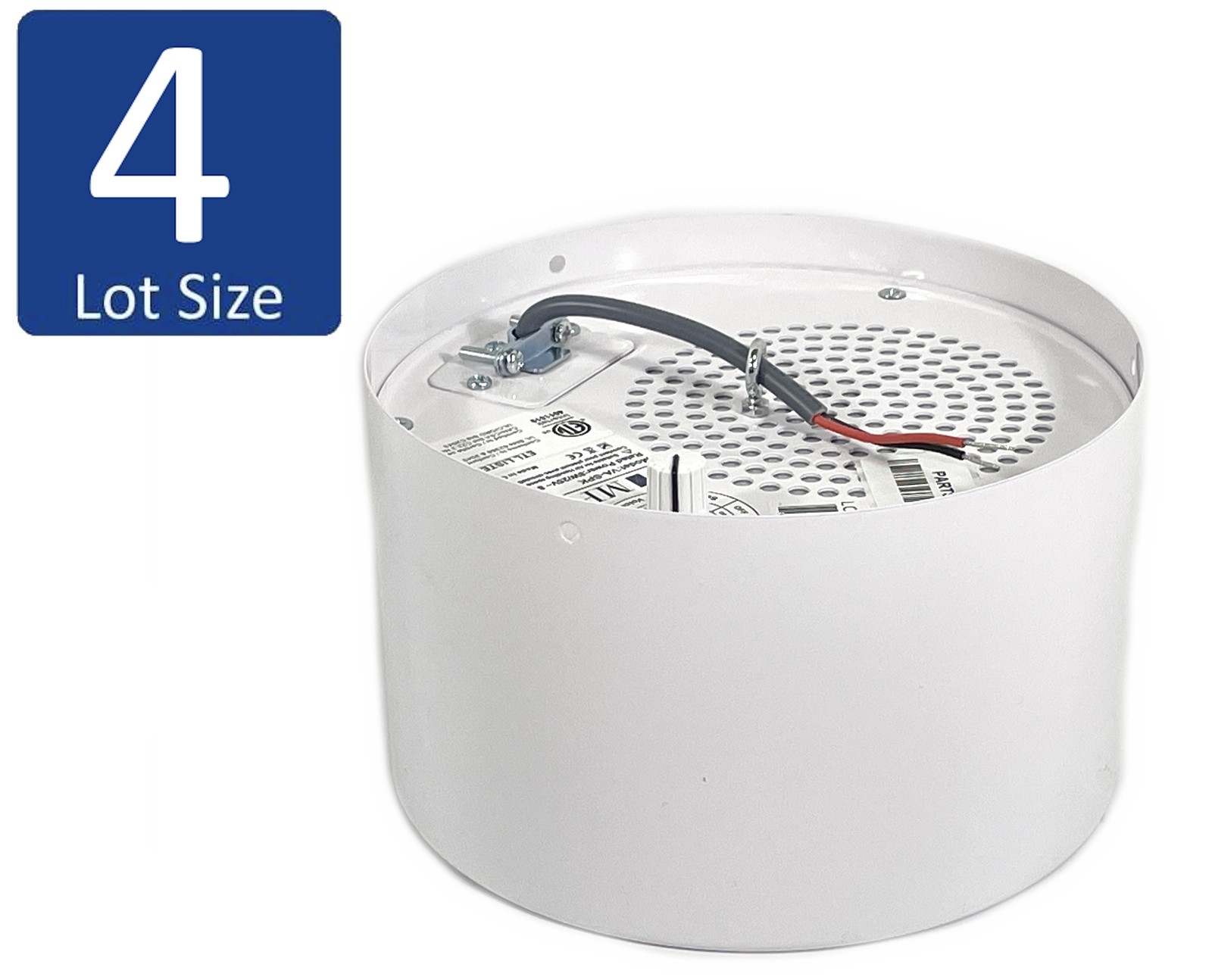 Lot of 4 Open Box MPS VA-SPK Sound Masking Speaker with Voice Arrest - White