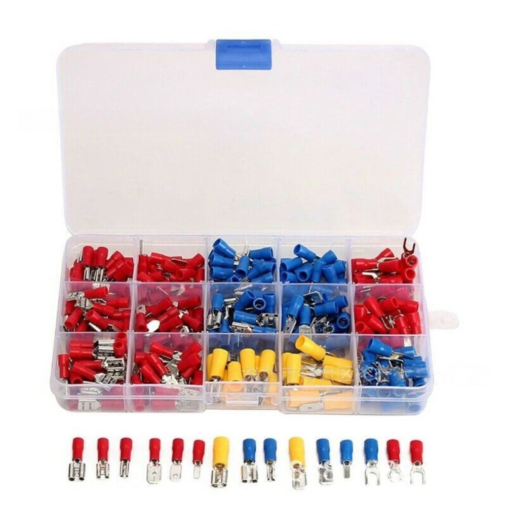 280pcs Cold Pressed Terminal Block Set with Rubber Insulation for Wire Crimp