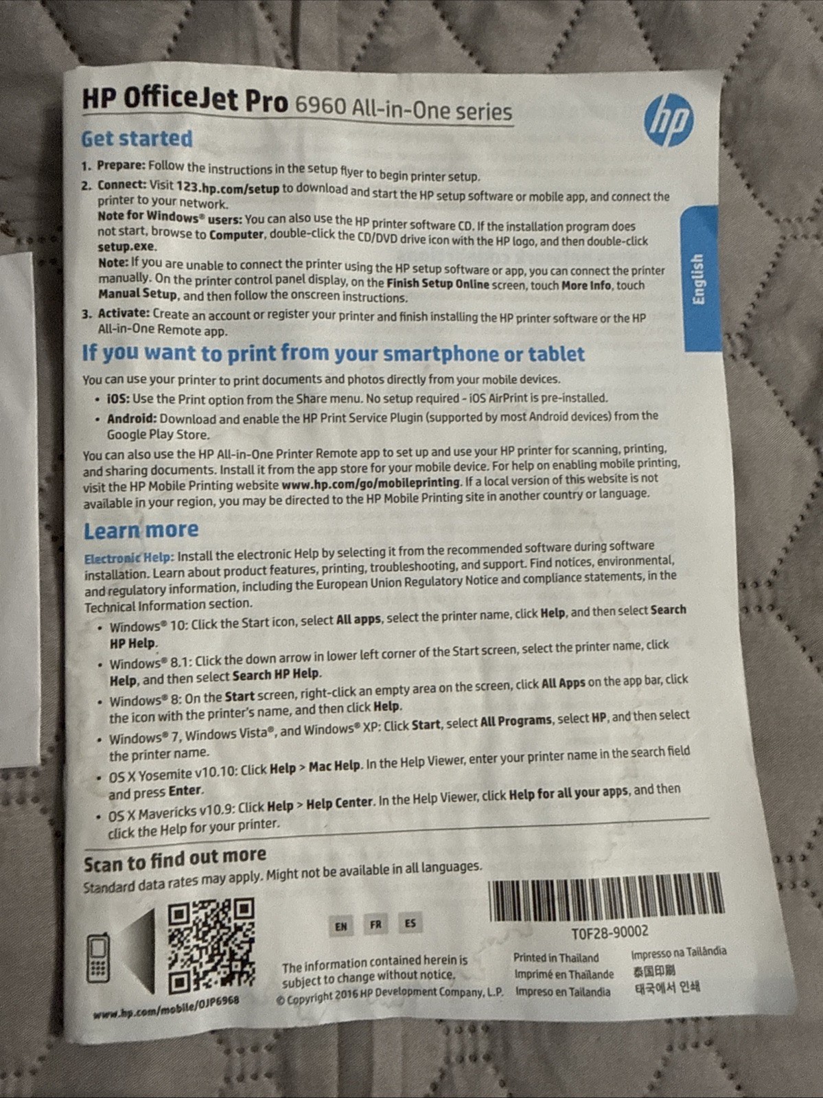 HP OfficeJet Pro 6960 Operating Software And Manual