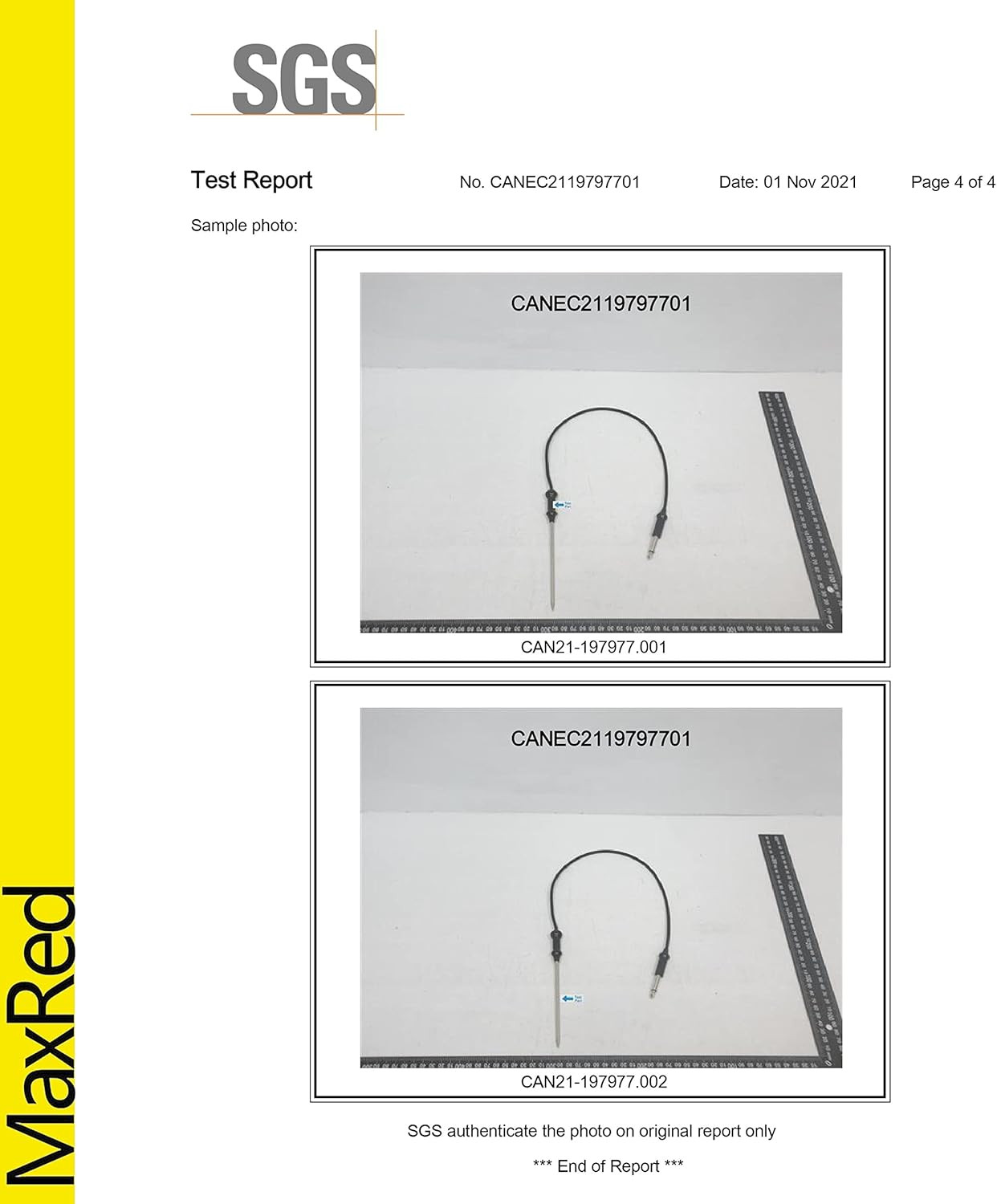9755542 Meat Probe Thermometer Thermistor Replacement for Kitchenaid, Kenmore, M
