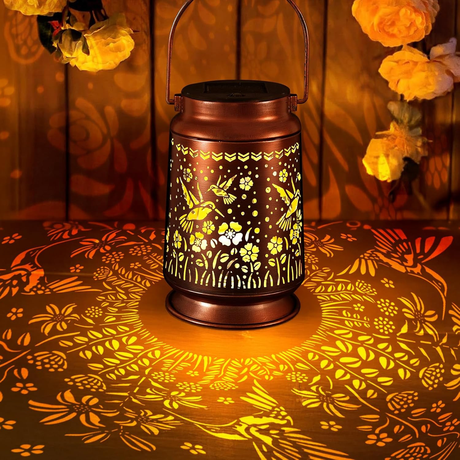 Solar Lanterns Outdoor Waterproof Gifts for Women Grandma Gifts for Mom Hummingb