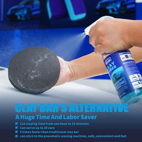 6" Car Detailing Clay Pad, Clay Bar Pad Disc for Auto Detailing, 6 Inch Red