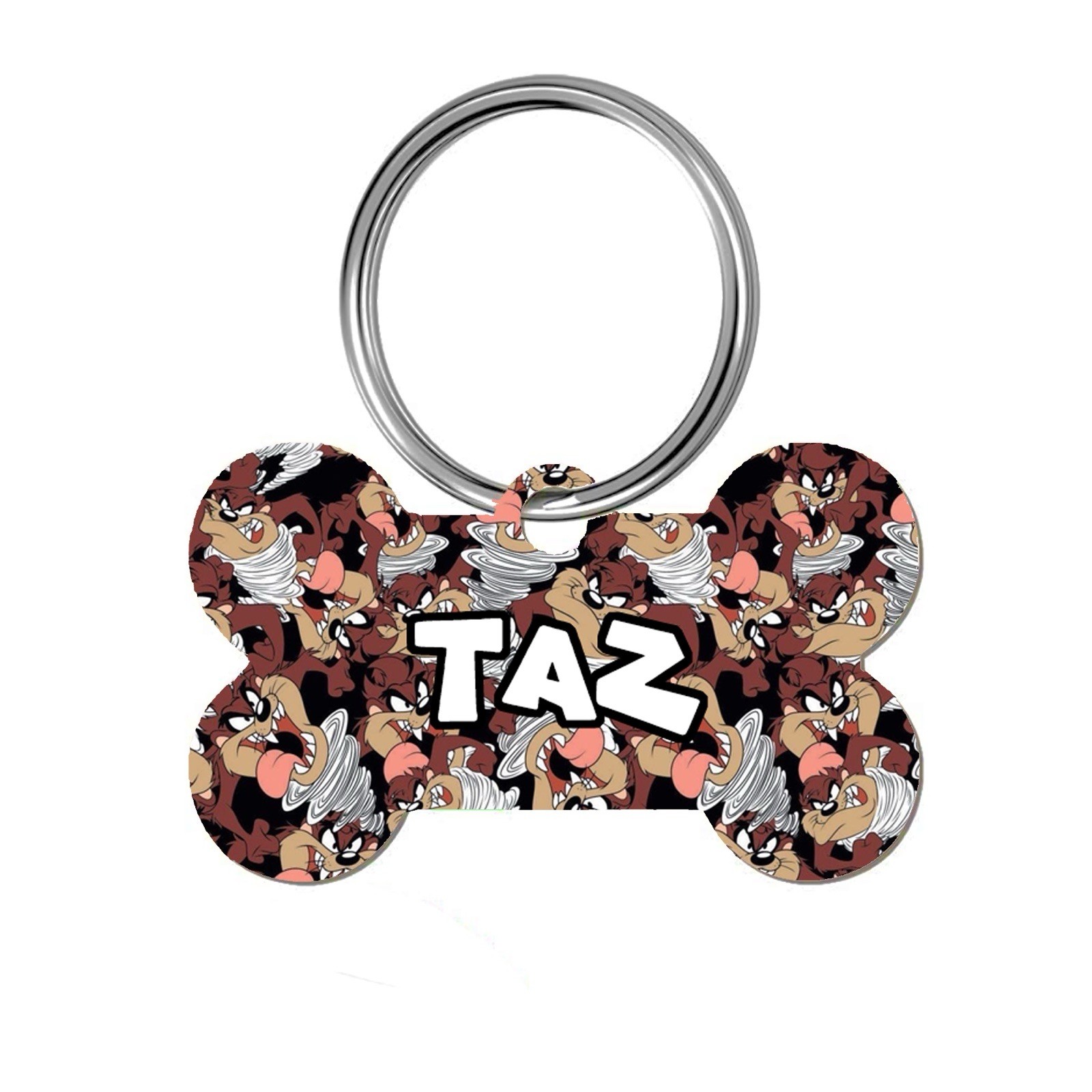 Taz Personalized Pet ID Dog Tag Name Plate Unique Design Looney Tunes Cartoon