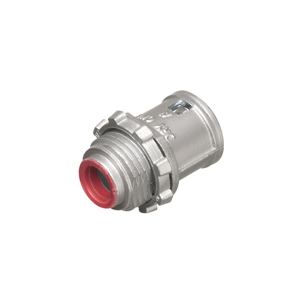 Arlington 38A Zinc Die-Cast Straight Cable Connector 3/8 Inch 1/2 Inch Knockout