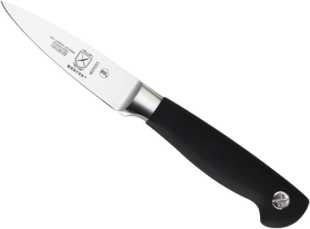 Mercer Culinary M20003 Genesis 3.5-Inch Paring Knife,Black 3.5", Black