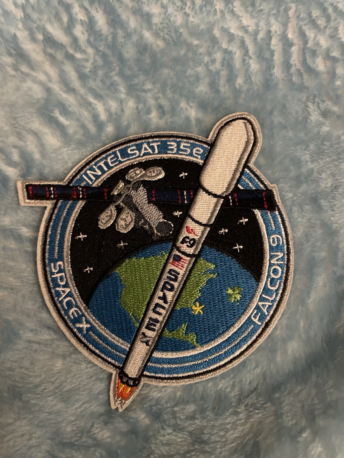 SpaceX Falcon 9 Intelsat 35e 2017 NASA Mission Patch