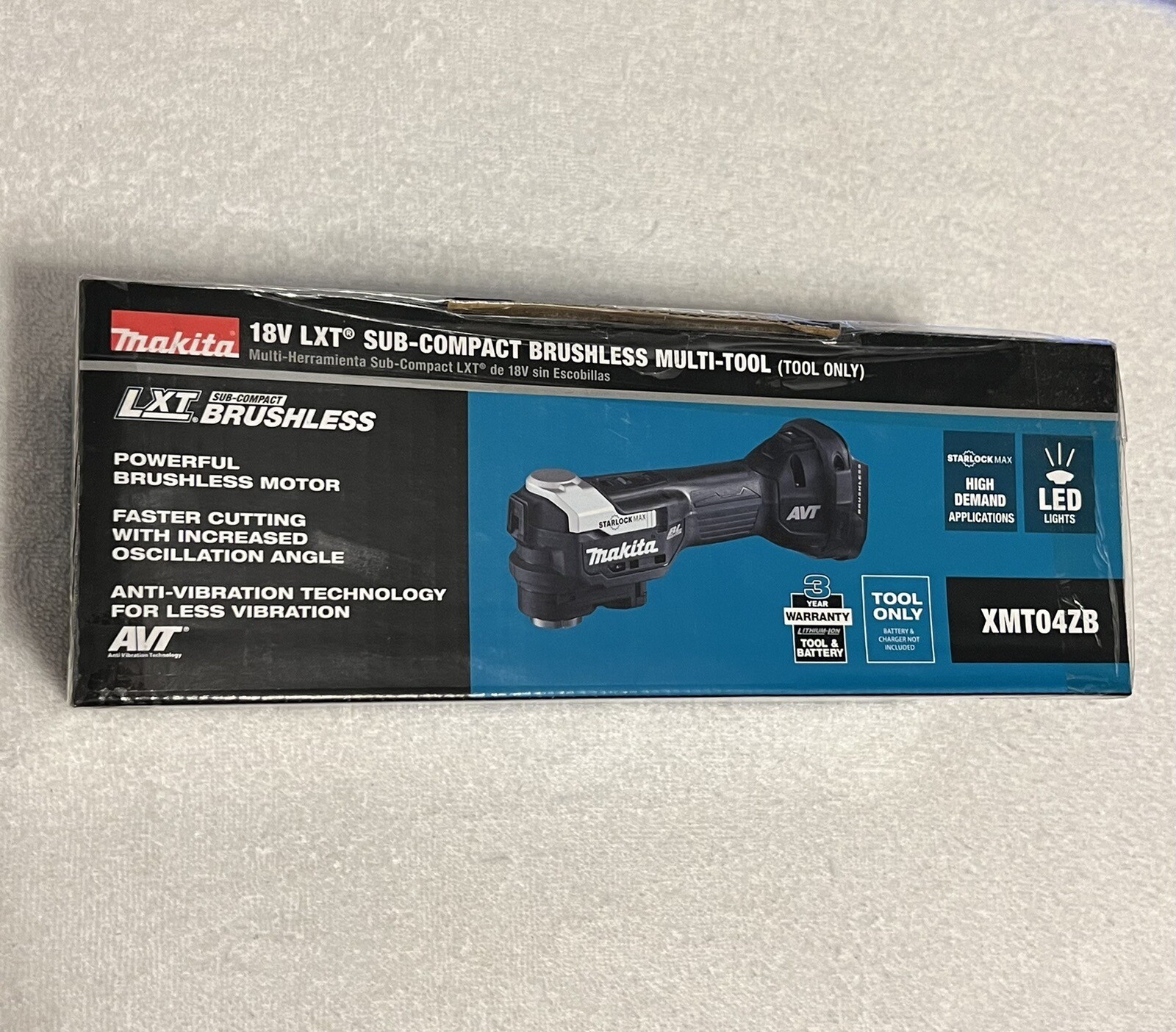 Makita 18V LXT® Sub‑Compact Brushless Oscillating Multi Tool XMT04ZB