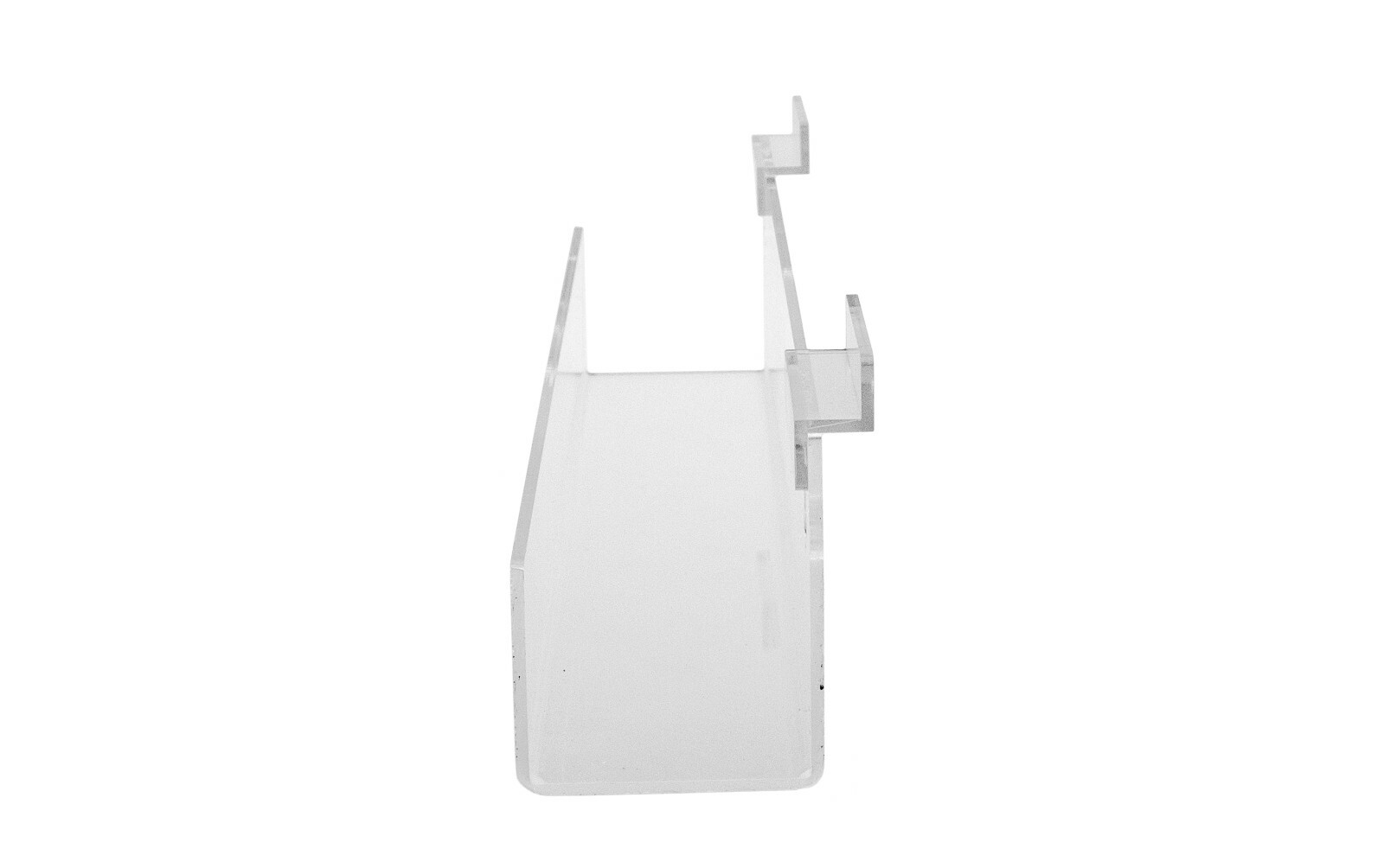 Display Rack Slatwall Wall Mount 12" J Shelf Floating Effect
