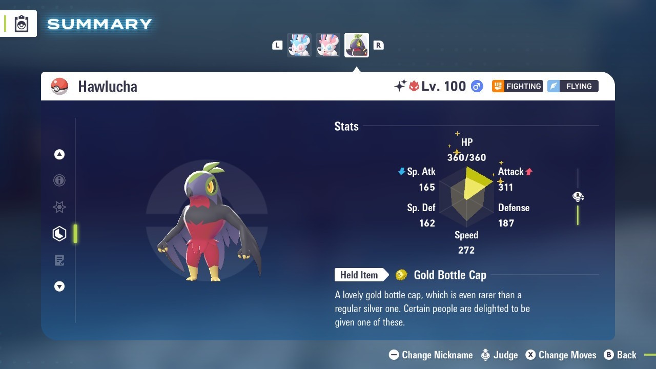 Pokémon Legends: Z-A Shiny Hawlucha 6iv ✨Max EV✨ALPHA