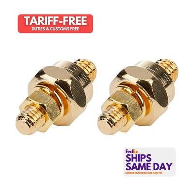 Allstar ALL76122, 2 Pack Gold Brass Gold Side Post Terminal 1Pr Performance Part
