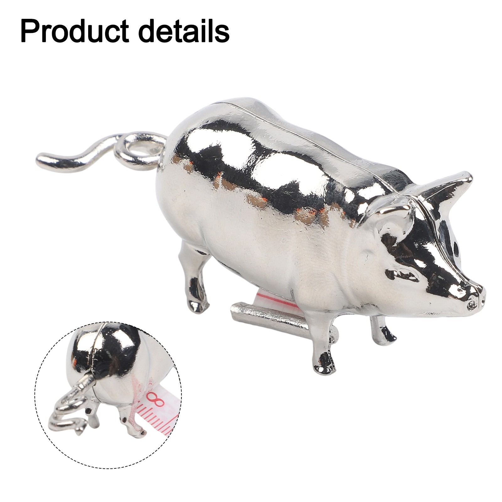 Vintage Pig For Mini Tape Measure: Charming Collectible For Sewers & Crafters