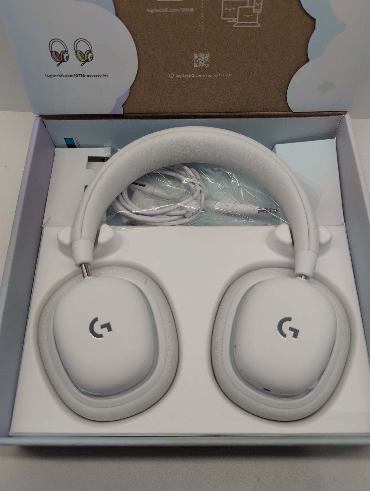 Logitech G735 Wireless Bluetooth Headset Tested Works Headphones ONLY No Dongle