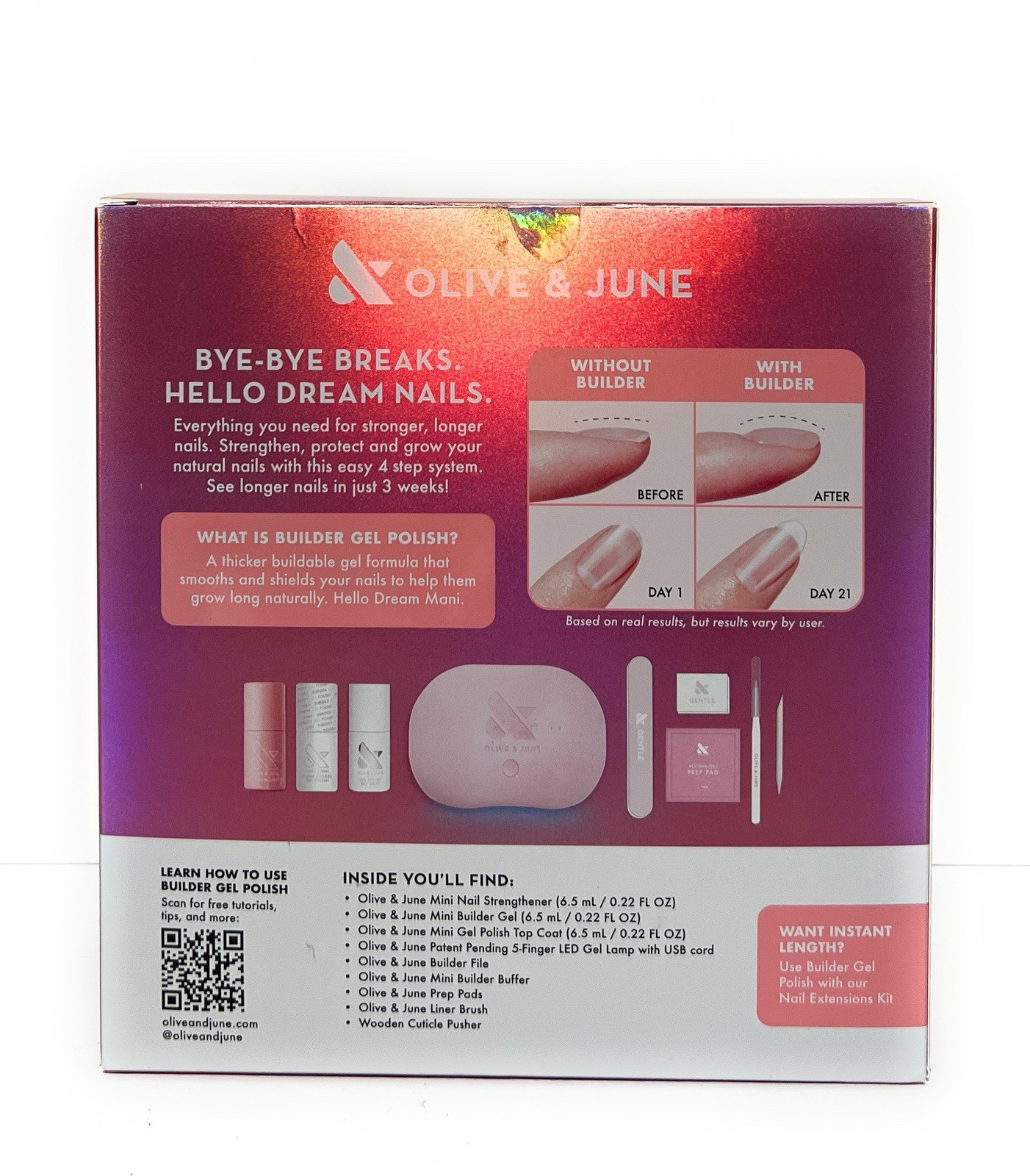 Olive & June Builder Gel Starter Kit 0.46 fl oz - Imperfect Box