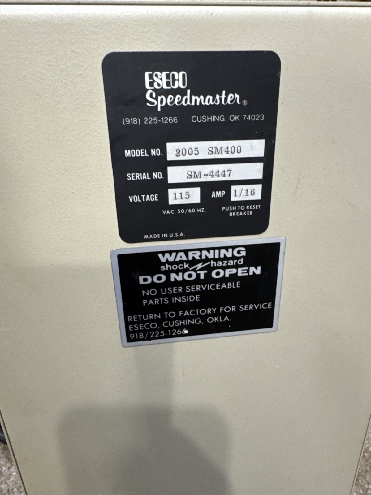 Eseco Speedmaster Exposure & Color Analyzer MS 400 UNTESTED