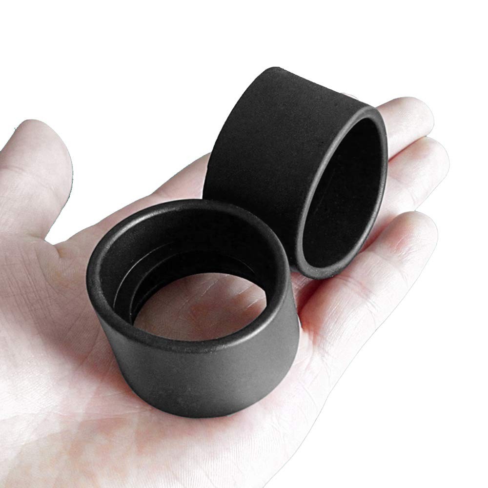 LTKJ 2PCS 34 mm Inner Diameter Eye Guards Microscope Telescope 34 mm, Black
