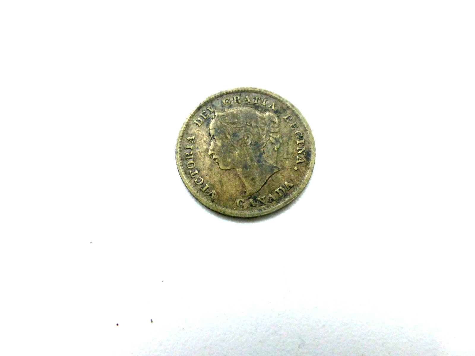 1893 Canadian 5 Cent Silver in VG Condition