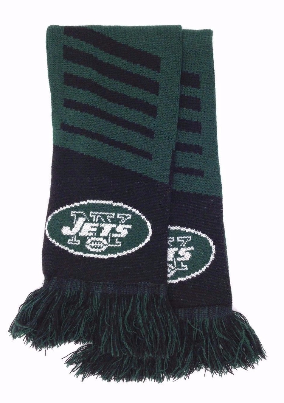 $95 Bloomingdale'S Ny Jets Men'S Green Logo Winter Casual Shawl Muffler Scarf