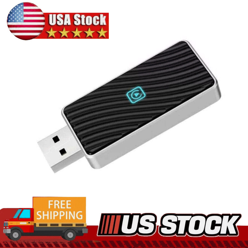 Mini Wireless CarPlay Adapter Bluetooth USB Dongle Plug & Play For Apple iPhone