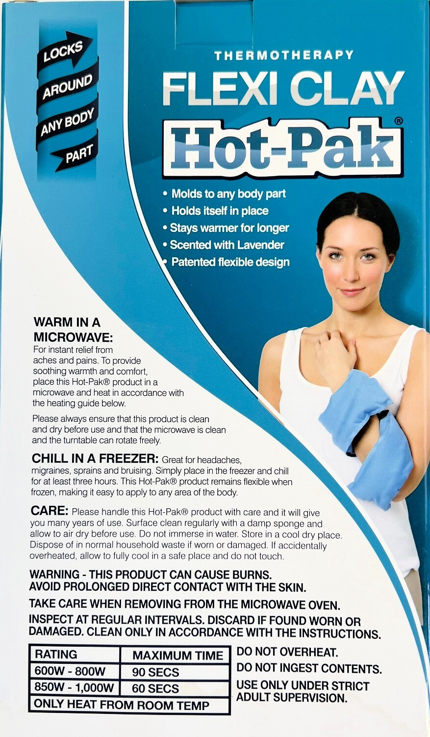 Reusable Hot Pack Flexi Clay Hot/Cold Therapy Intelex Therapy
