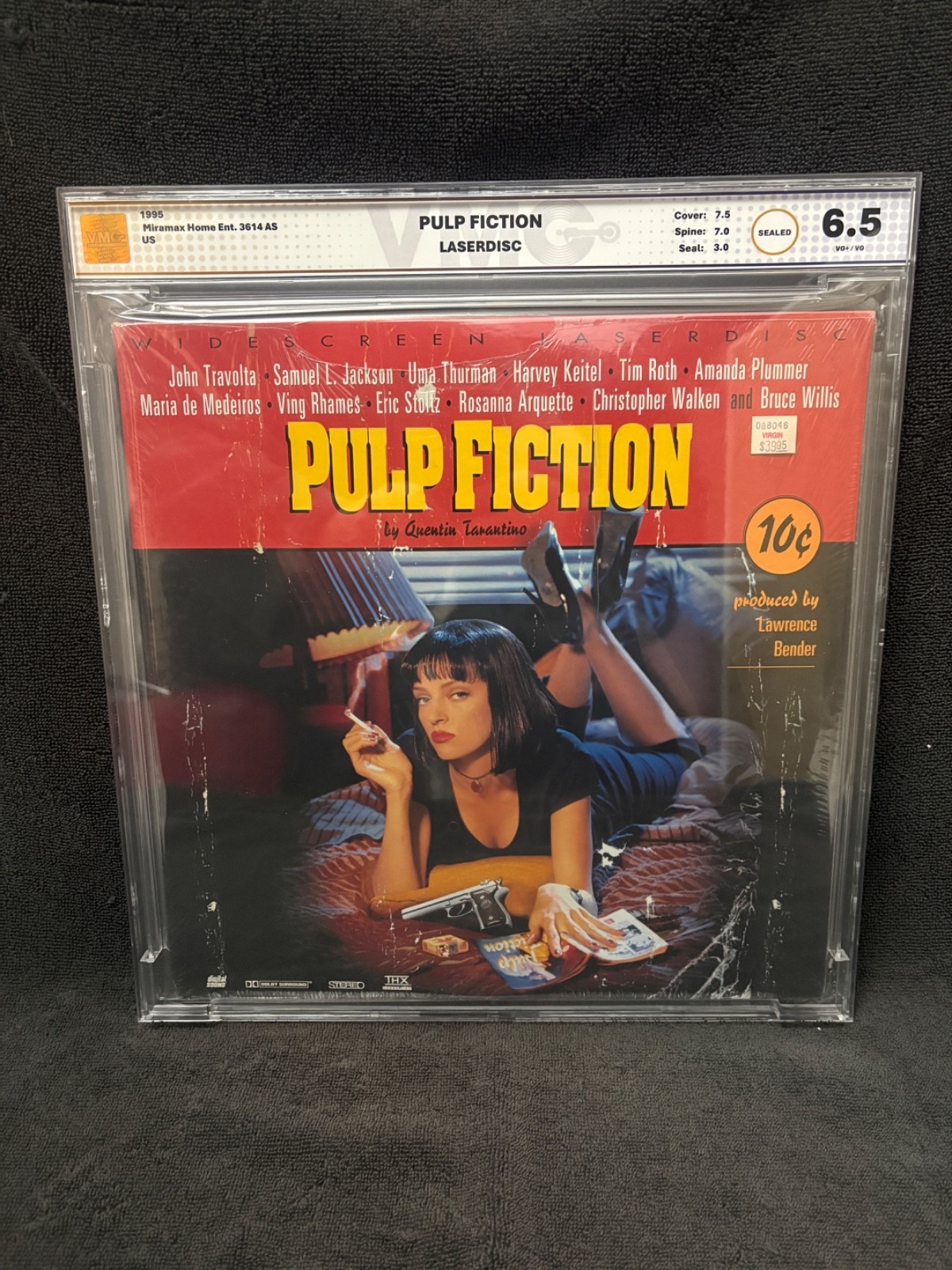 Pulp Fiction - VMG 6.5 VG+/VG - Graded Laserdisc Sealed 1995 - Widescreen