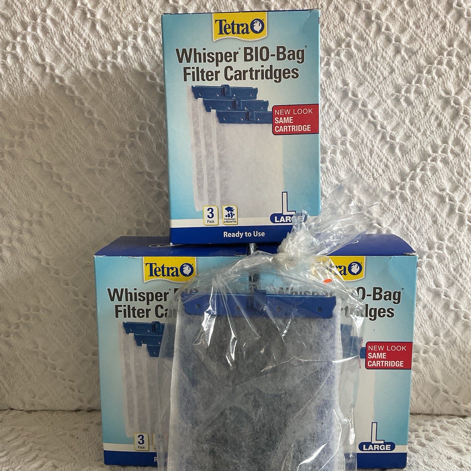 Lot of 10 New Filter Cartridges Tetra Whisper Assembled Bio-Bag for Aquariums