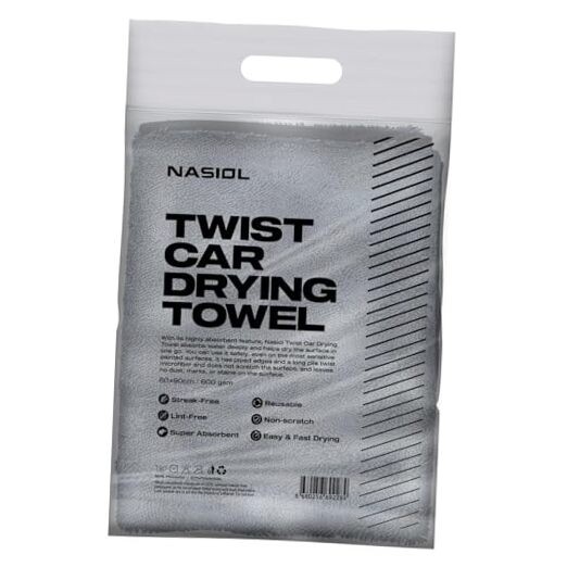 Twist Car Drying Towel, Highly Absorbent Quick Dry, Soft Banded Edges -