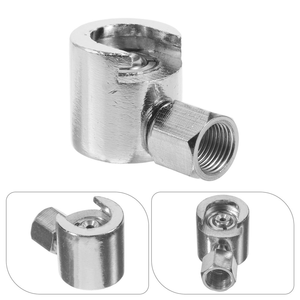 Flat Button Oil Gun Head Grease Fitting Fittings Adapter Coupler