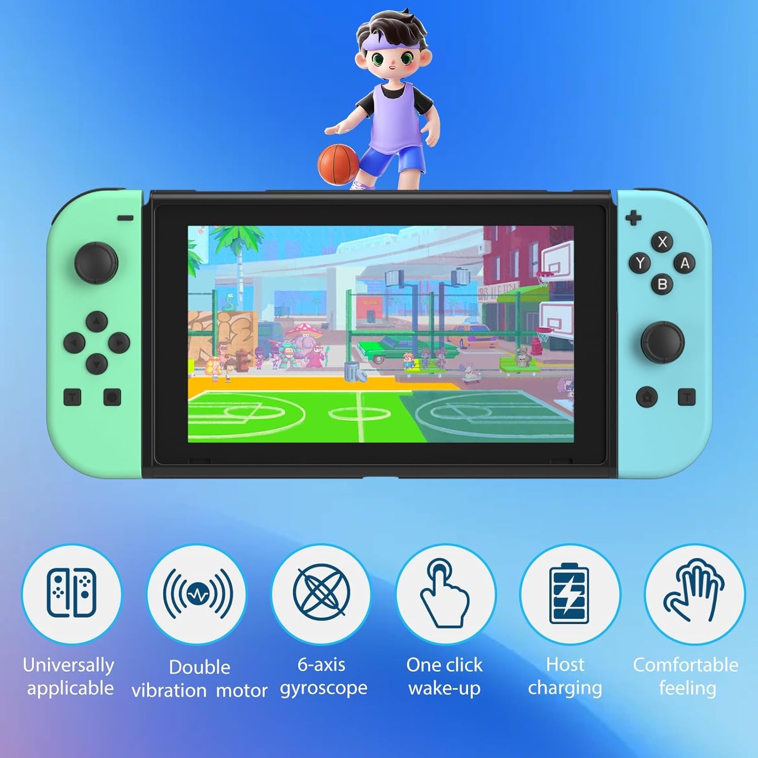 For Nintendo Switch Joy Con Controller Left + Right Wireless Pair Gamepad Joypad