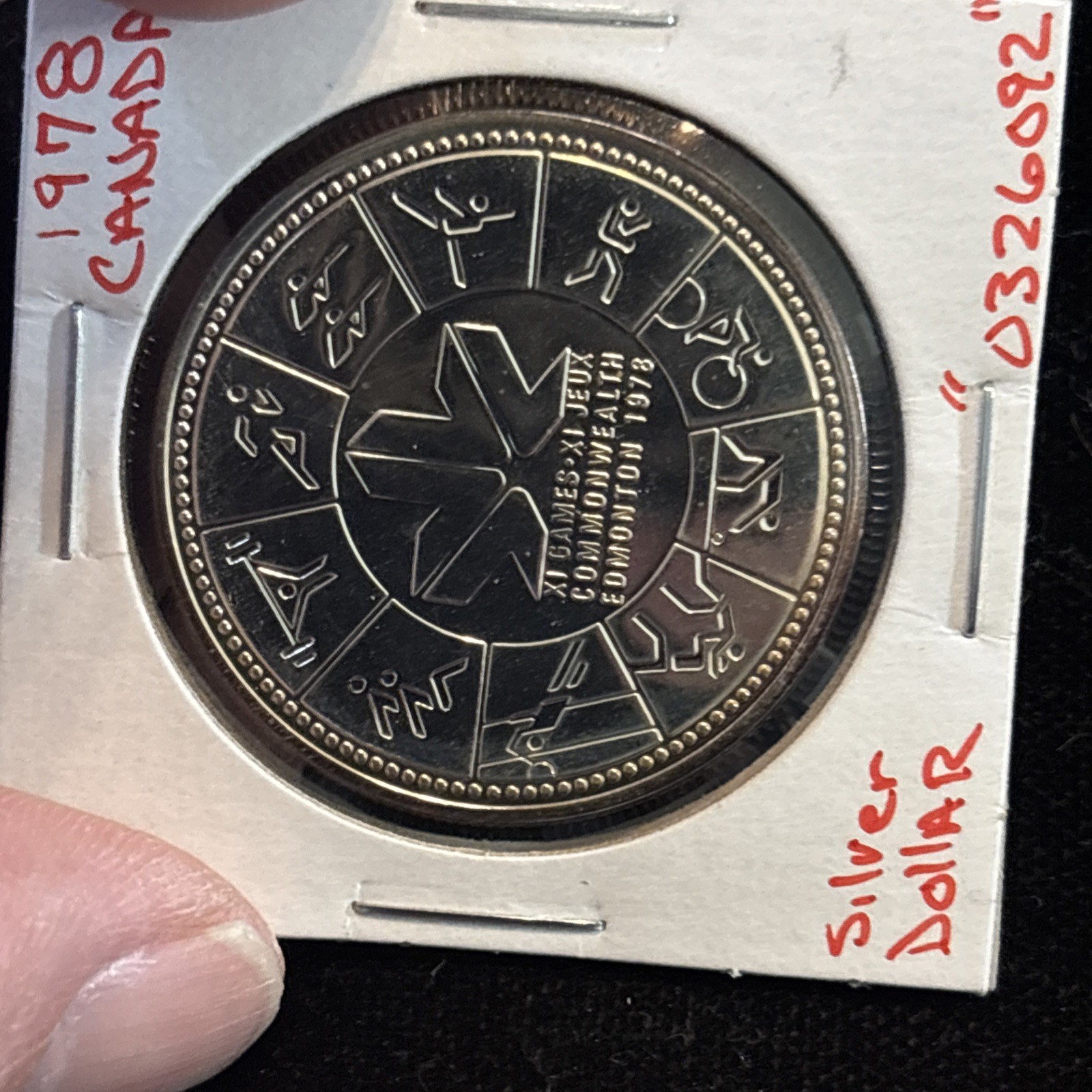 1978 Canada Silver Dollar Edmonton Games Proof “0326092” Canadian $1