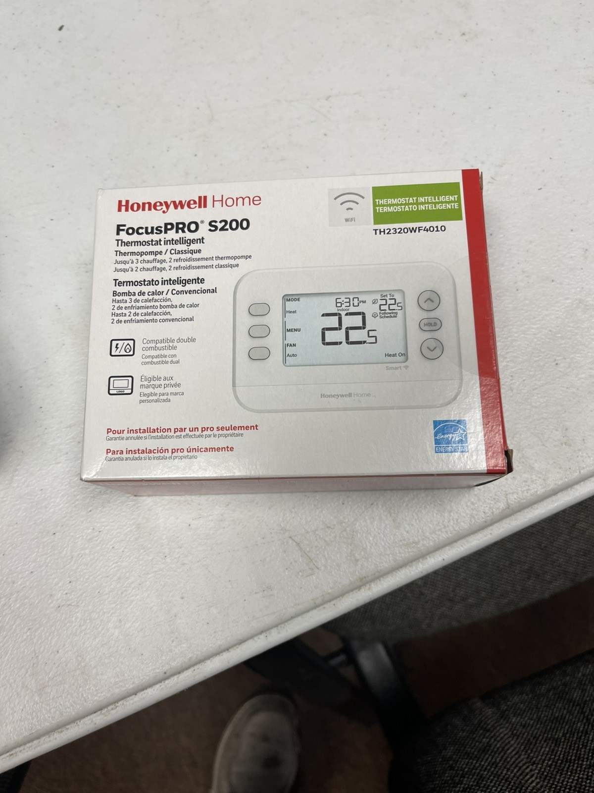 HONEYWELL WiFi TH2320WF4010 Smart Thermostat 3H/2C Heat Pump 2H/2C  Google Alexa