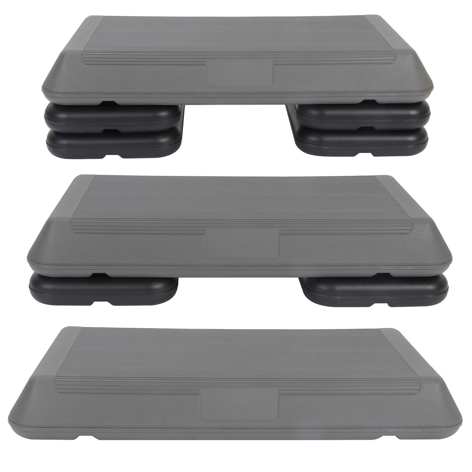 28'' Adjustable Aerobic Stepper Step Platform W/4 Riser Exercise Workout Stepper