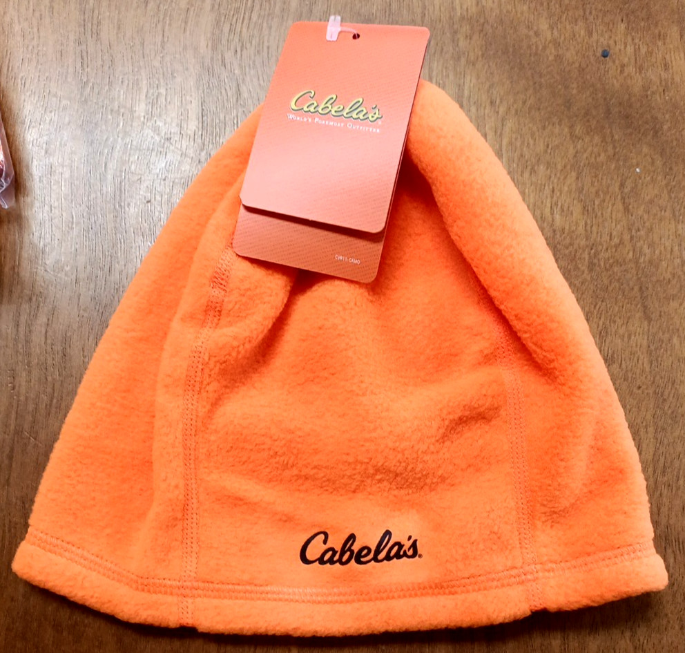 Cabelas Blaze Orange Fleece Beanies 4 for 1 Total 9.99 YOU GET 4
