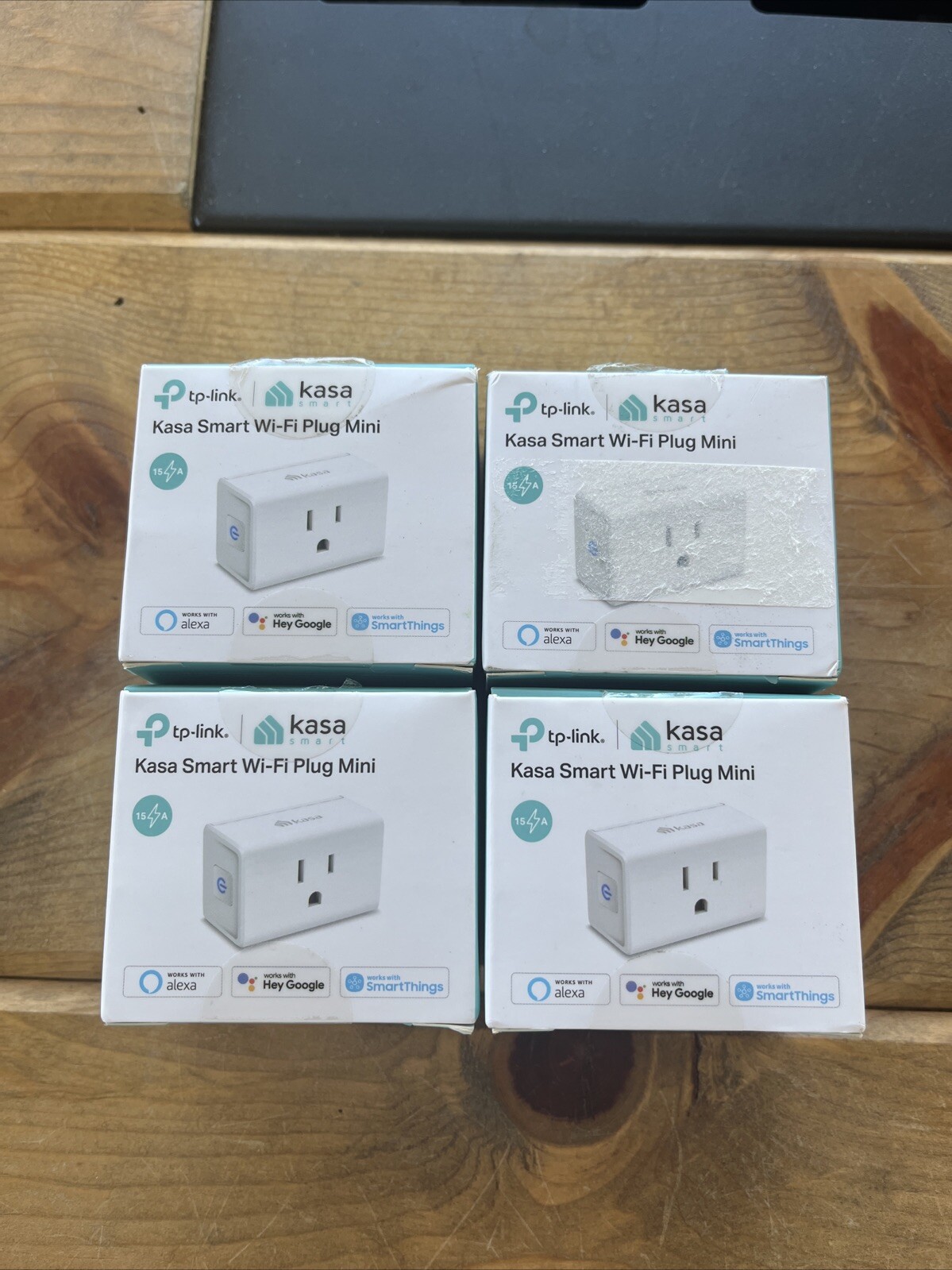 4 Kasa Smart Plug Ultra Mini 15A, Smart Home Wi-Fi Outlet, Alexa/Google