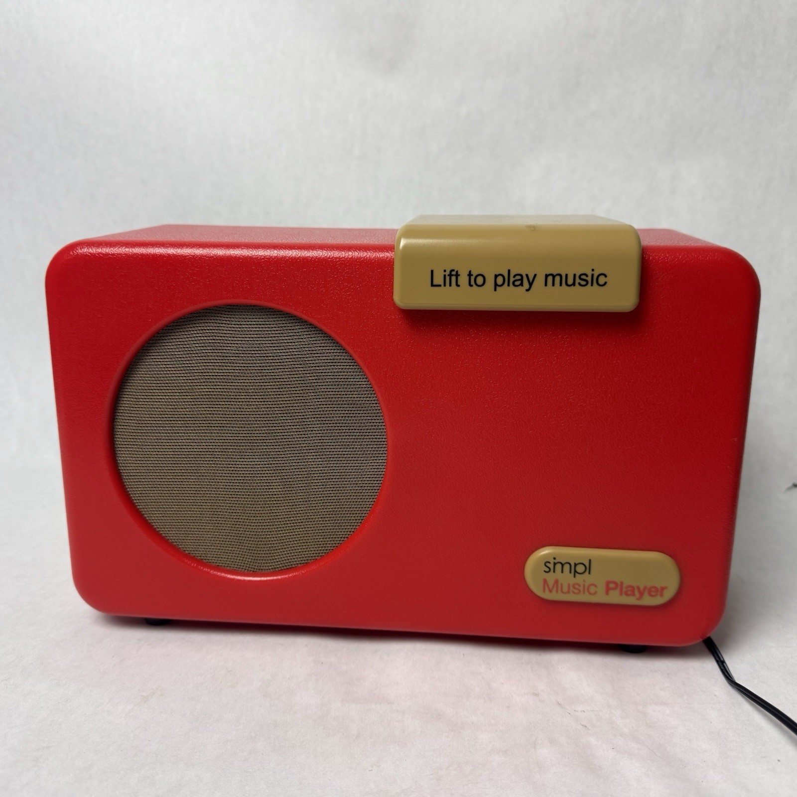 Simpl Music Player Lift-to-Play for Alzheimer's, Dementia, Seniors Red