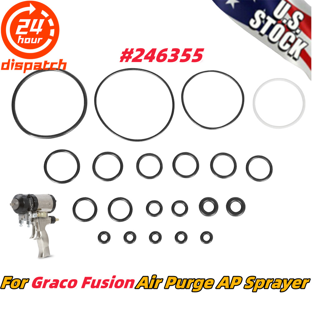 13 Set For Graco Fusion Air Purge AP Sprayer 246355 Complete O-Ring Rebuild Kit