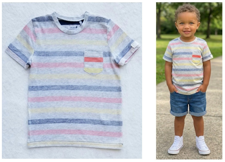boy's IKKS school play-date childrensalon travel pocket t-shirt top 2-yrs  2t  2