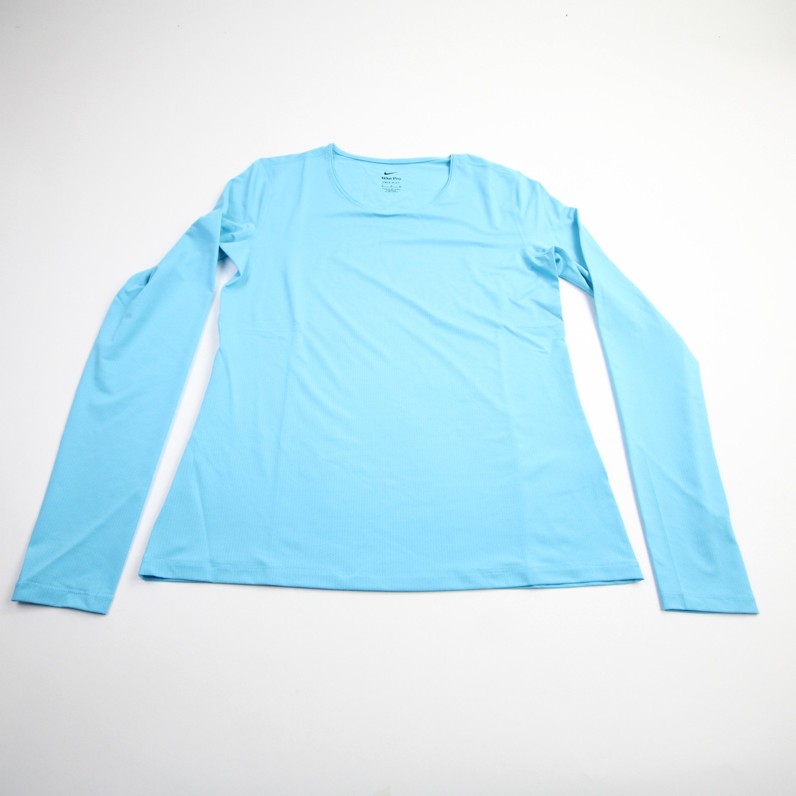 Nike Pro Long Sleeve Shirt Women's Light Blue New with Tags Multiple Sizes