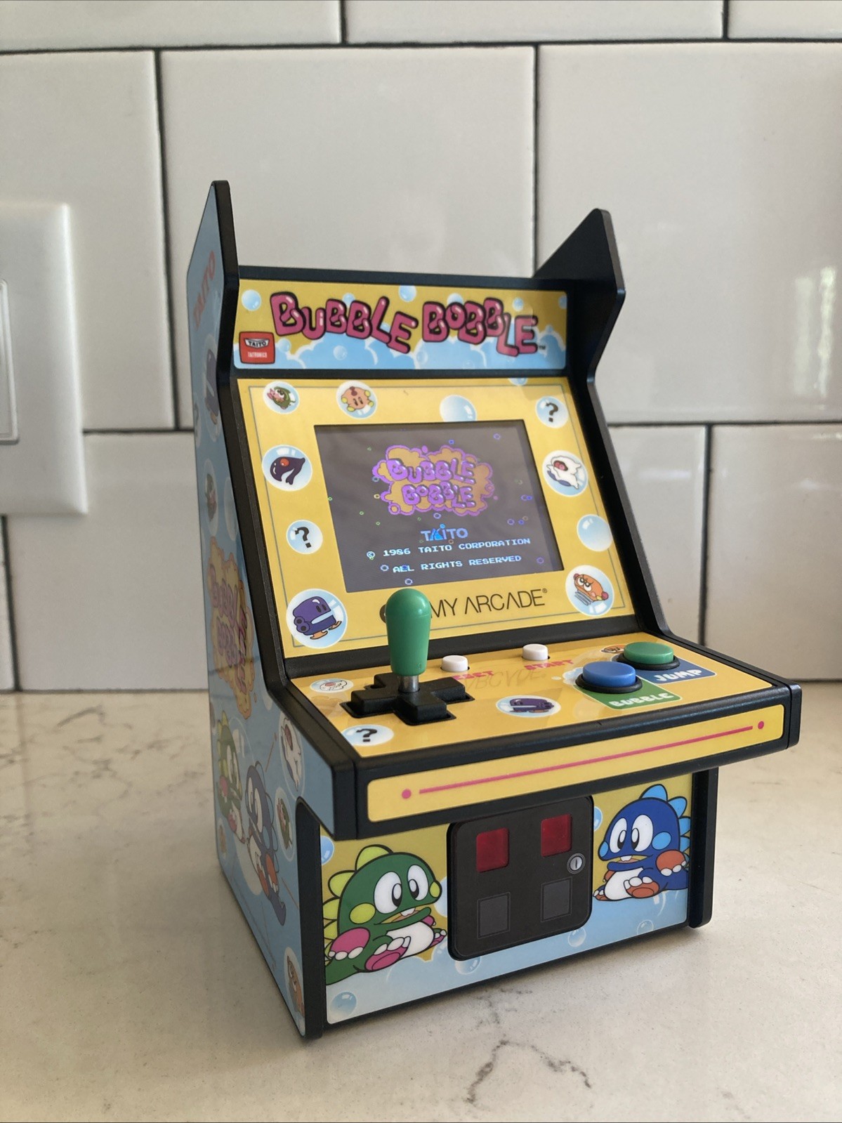 WB My Arcade DGUNL-3241 Bubble Bobble Micro Player Retro Arcade Machine - 6.75"