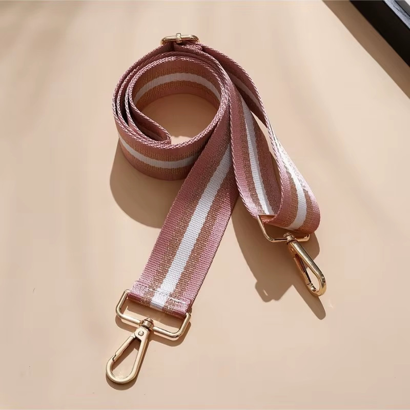 Shoulder Bag Strap Widening Adjustable Colourful Stripe Pattern Women Crossbody