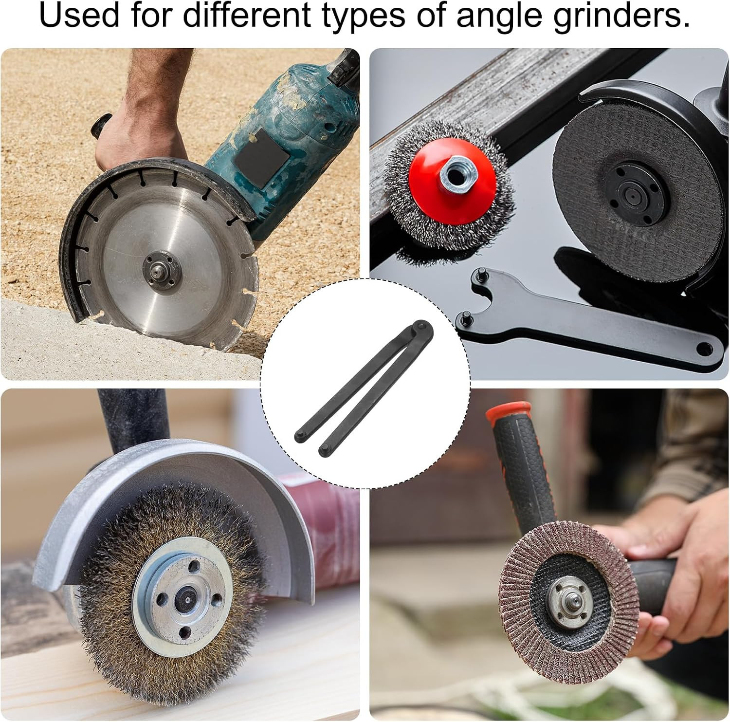 Universal Adjustable Angle Grinder Wrench 2" Span Diameter CR-V