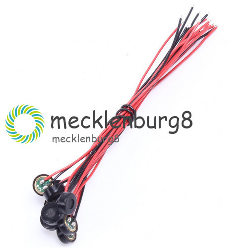 5pcs Electret Condenser 2 Leads 4*1.5mm Microphone MIC Capsule New