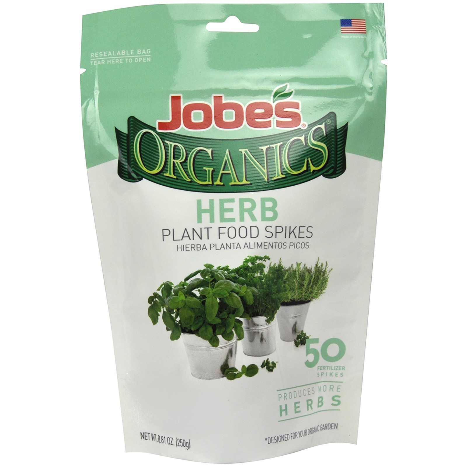 Jobe’s Organics Herb Garden Fertilizer Spikes, Easy Plant Care Organic Fer